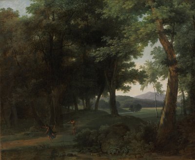 Ein Wald mit Apollo und Daphne, 1810 von Jean Victor Bertin