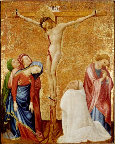 Kalvarienberg mit dem Kartäusermönch von Jean de Beaumetz