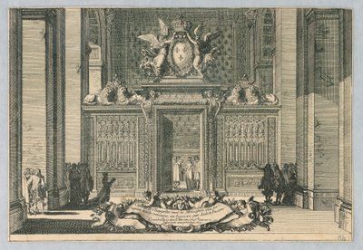 Geländer für Kapellen, aus "Clostures de Chapelles" von Jean le Pautre
