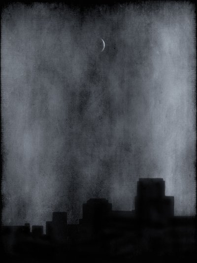 Dunkle Stadt Nacht von Jeffrey Hummel