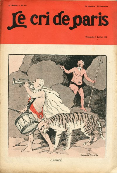 Titelblatt von „Le Cri de Paris“ von Jehan Testevuide