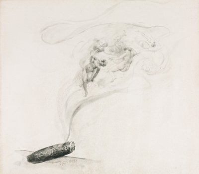 Dans la Fumée, 19. Jahrhundert von Jehan Georges Vibert