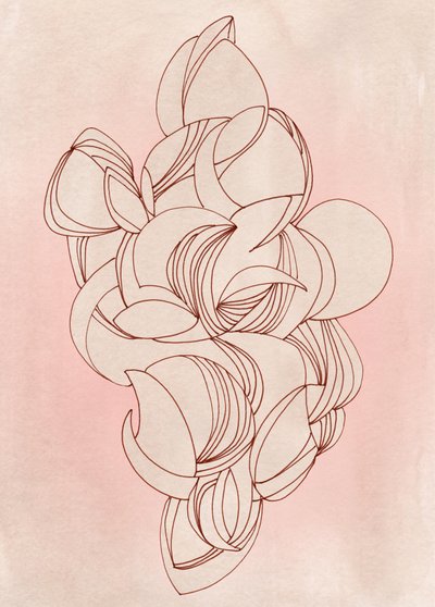Fließende Blush-Formen von Jenja Braun