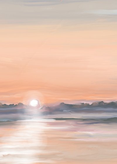 Gelassene Sonnenuntergangsreflexion von Jenna Alheit
