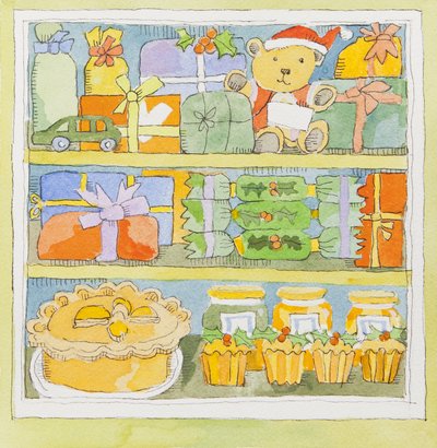 Weihnachtsschrank Innenansicht von Jennifer Abbott