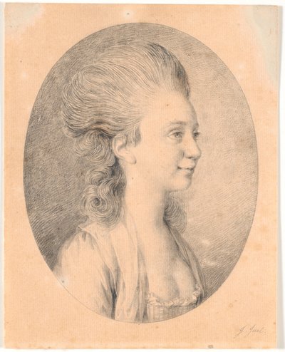 Porträt von Susanne Elisabeth Holm, genannt Julie, Juels erste Verlobte von Jens Juel