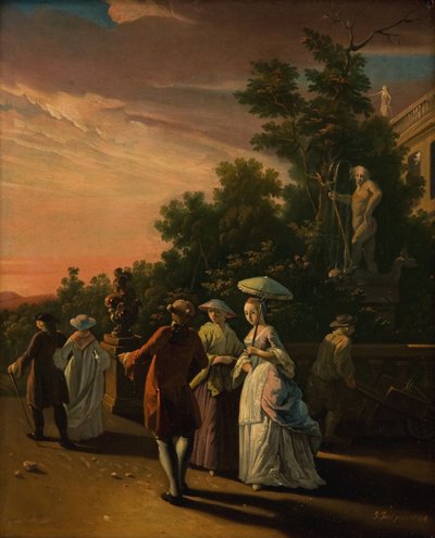 Spaziergang in einem Park von Jens Juel