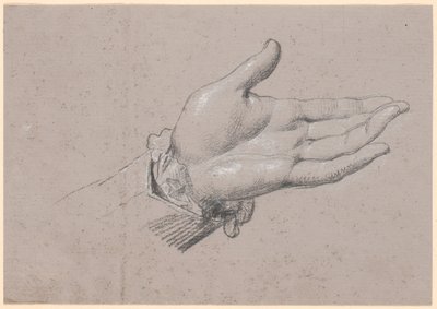 Studie einer linken Hand, verwendet im Ganzkörperporträt von Friedrich dem Sechsten als Kronprinz von 1786 in Amalienborg von Jens Juel
