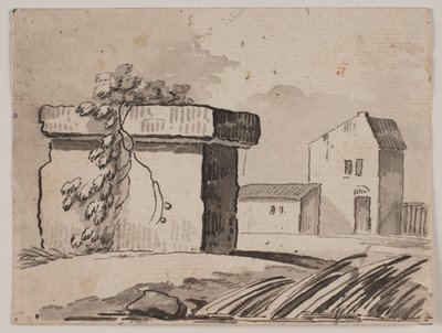 Ruine und Haus von Jens Petersen Lund