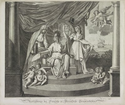 Allegorie auf die Allianz mit Frankreich, 1795 von Jeremias Snoek