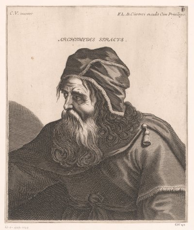 Porträt von Archimedes von Jerôme David (attributed to)