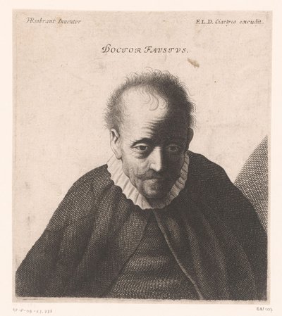 Porträt von Doktor Faustus von Jerôme David (attributed to)