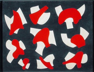 Getrennte Formen - Rot, ca. 1937 von Jessica Stewart Dismorr
