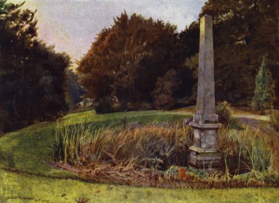 Chiswick House, Der Obelisk im Teich von Jessie MacGregor