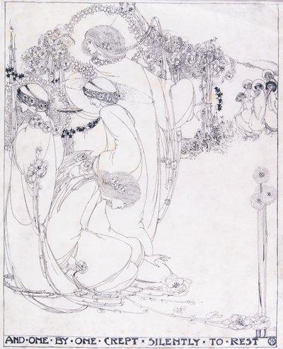 Und einer nach dem anderen schlich sich leise zur Ruhe, ca. 1902-3 von Jessie Marion King