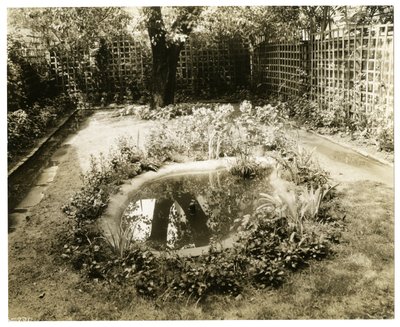 Garten von Mrs. W. H. Wells, 265 W 11th, Greenwich Village, New York, USA, ca. 1936-37 von Jessie Tarbox Beals