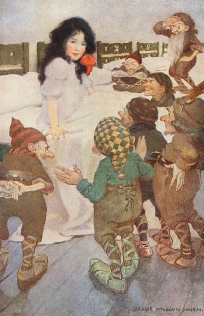 Schneewittchen und die sieben Zwerge von Jessie Willcox Smith