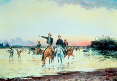 Bolivar und Santander in der Schlacht von Llanos von Jesus Maria Zamora