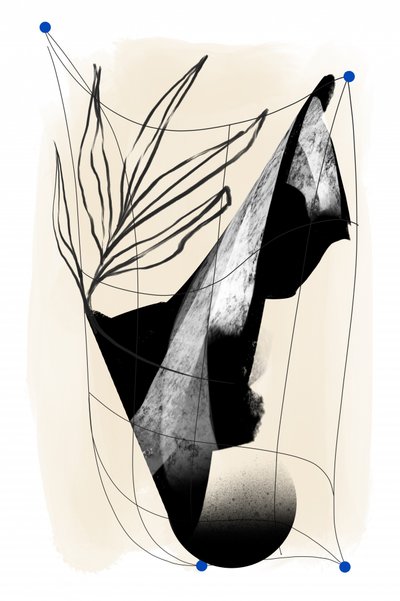 Elegante abstrakte Botanik von Jilli Darling
