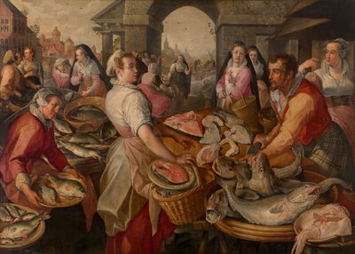 Fischmarkt von Joachim Beuckelaer or Bueckelaer