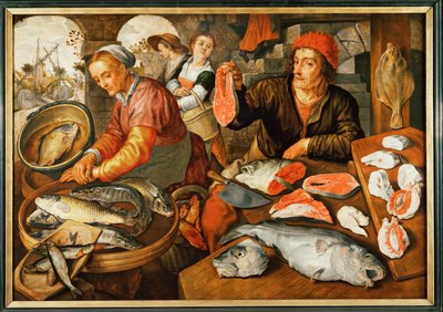 Fischmarkt von Joachim Bueckelaer