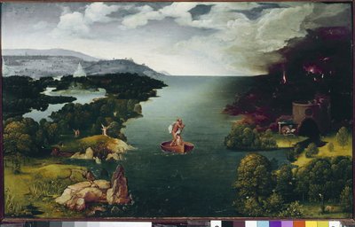 Landschaft mit Charon, der den Styx überquert von Joachim Patinir