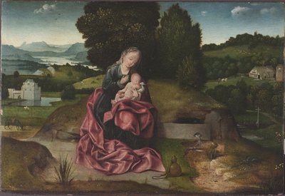 Die Rast auf der Flucht nach Ägypten von Joachim Patinir