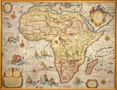 Karte von Afrika im Jahr 1686 von Joan Blaeu von Joan Blaeu