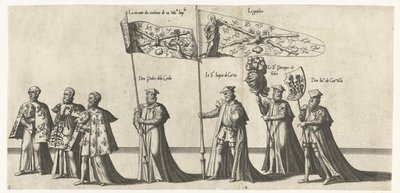 Teil des Umzugs, Nr. 3 und 4 von Joannes van Doetechum (I)