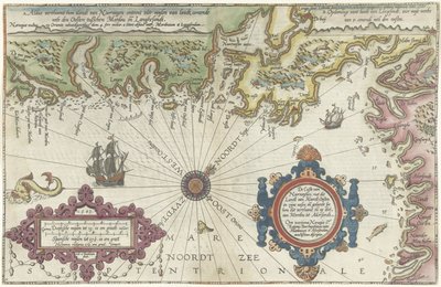 Karte der Küste von Norwegen und Schweden zwischen Merdøy und Uddevalla von Joannes van Doetechum (I)