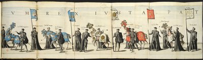 Trauerzug in Antwerpen anlässlich des Todes von Kaiser Karl V., 1558, 1559 von Joannes van Doetecum