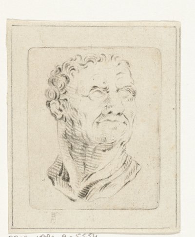 Büste eines Mannes, der nach rechts schaut von Joannis Jacobus Bijlaert