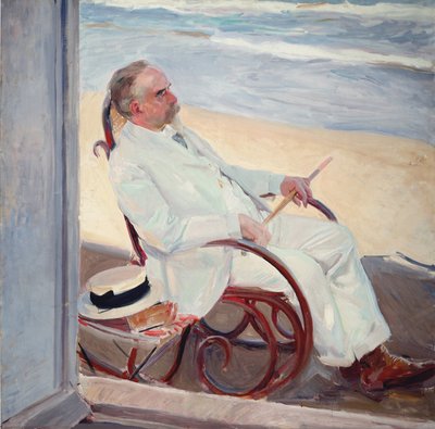 Antonio García am Strand von Joaquín Sorolla
