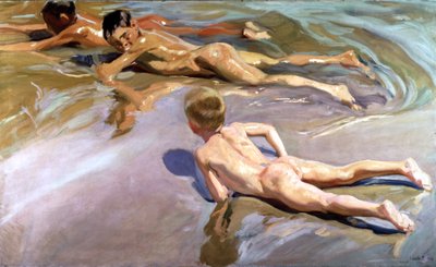 Kinder am Strand von Joaquin Sorolla y Bastida