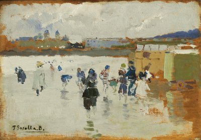 Strand von La Concha, San Sebastián, 1906 von Joaquín Sorolla