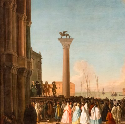 Blick auf die Piazzetta, Venedig, ca. 1730-35 von Johan Anton Richter