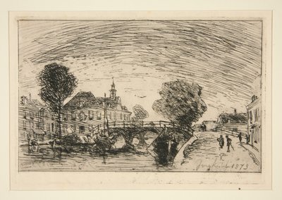 Die Brücke über den Kanal von Johan Barthold Jongkind