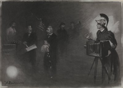 Entwurf für Illustration in De Amsterdammer: Die Thronrede, 24. Sept. 1905 von Johan Braakensiek