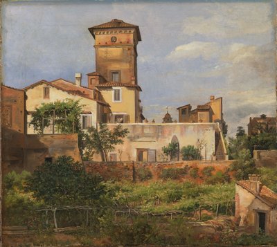 Szene aus der Villa Malta von Johan Christian Dahl