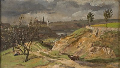 Ansicht von Meißen. Studie von Johan Christian Dahl