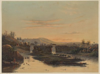 Ansicht der Umgebung von Batavia von Johan Conrad Greive
