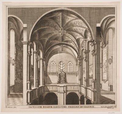 Der obere Umgang in der Schlosskirche Frederiksborg von Johan Friedlein