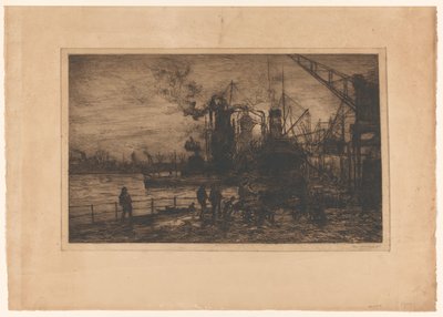 Blick auf den Hafen von Rotterdam von Johan Hendrik van Mastenbroek (signed by artist)