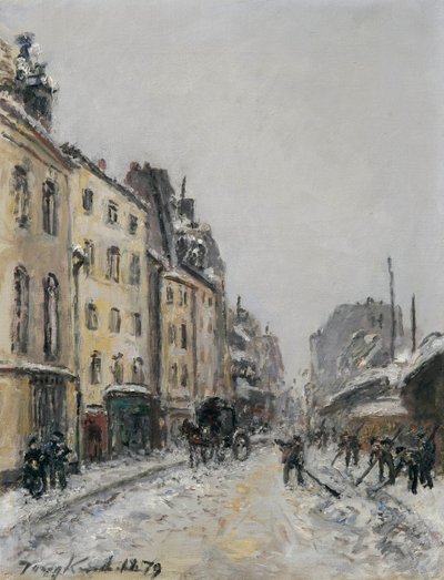 Rue du Faubourg-Saint-Jacques in Paris von Johan Jongkind