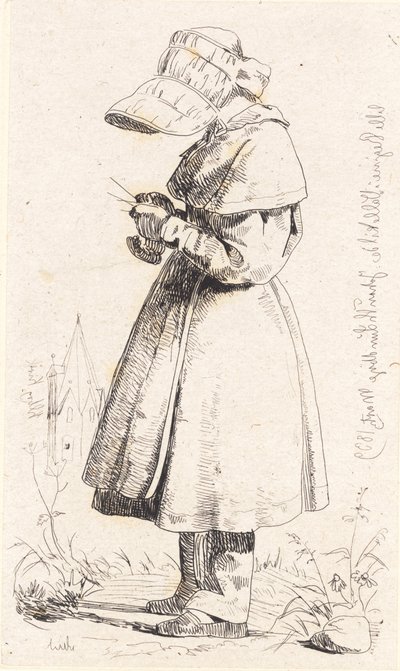 Kleine Regine in Vallekilde von Johan Lundbye