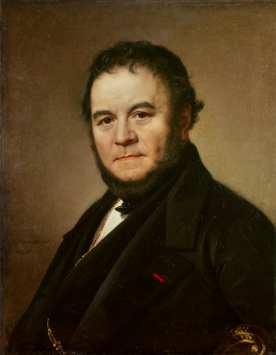 Porträt von Henri Beyle genannt Stendhal (1783 - 1842), französischer Schriftsteller von Johan Olaf Sodermark