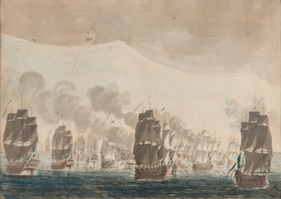 Die Seeschlacht von Öland am 26. Juli 1789 von Johan Petter Cumelin
