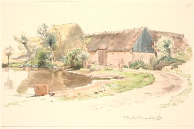 Bauernhof und Dorfteich von Johan Thomas Lundbye