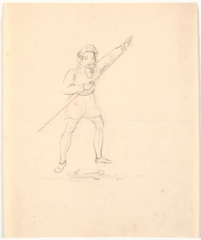 Mann mit Stab von Johan Thomas Lundbye