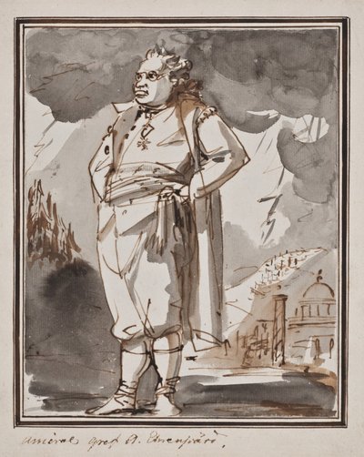 Carl August Ehrensvärd in voller Figur von Johan Tobias Sergel